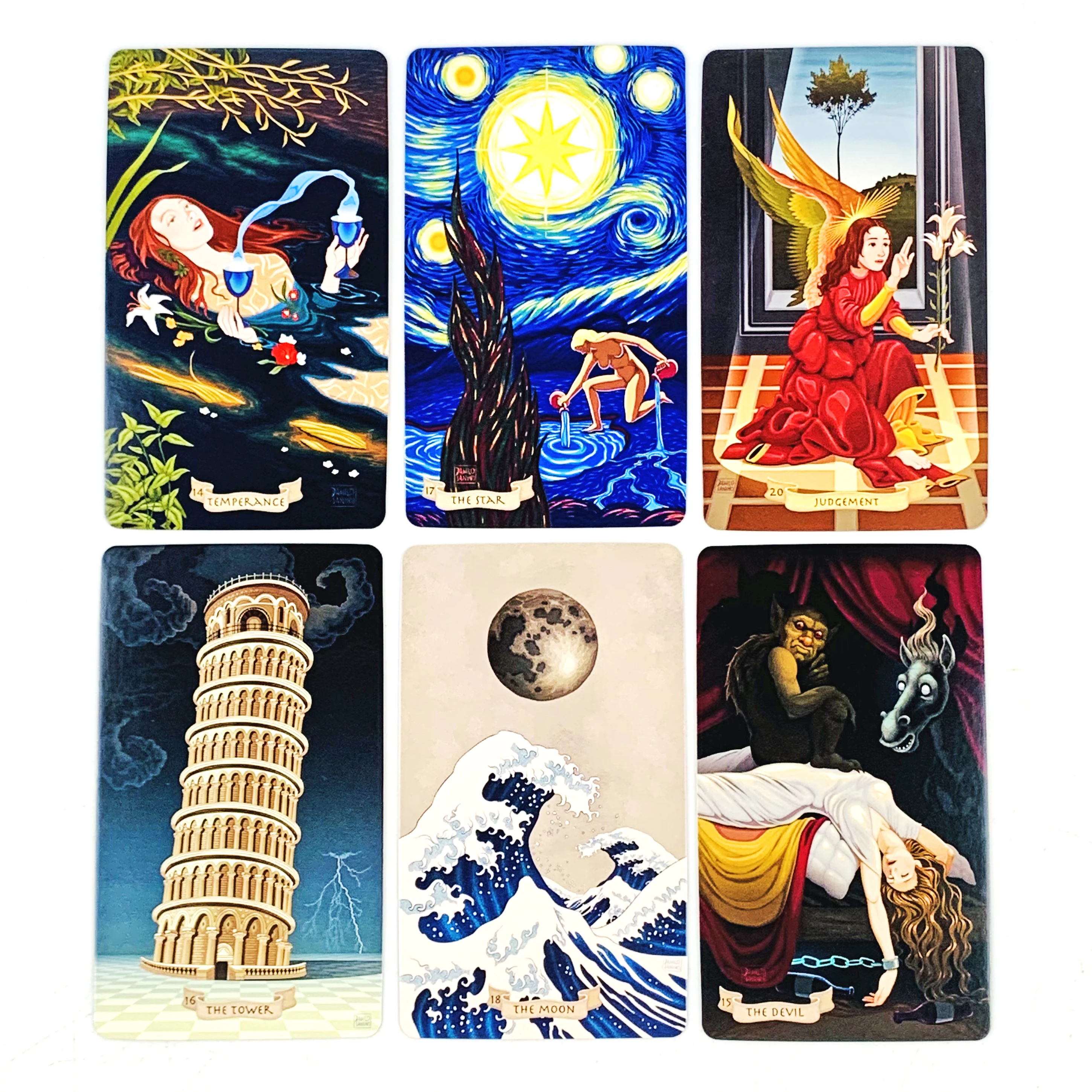 타로 카드 - 78장의 타로 카드 가상 박물관을 둘러보는 여행, 독특한 신비로운 디자인, 점술, 명상 및 선물