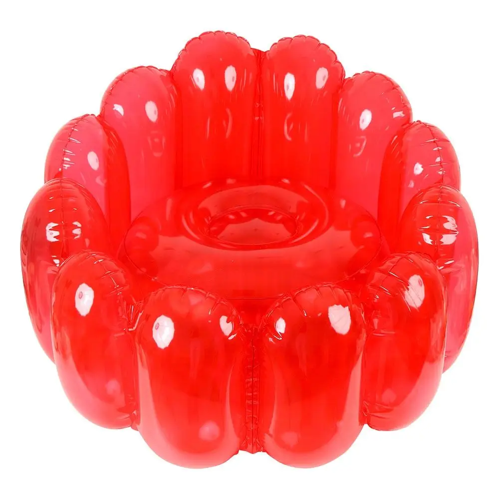 Portable Mattress Seat Inflatable Sofa Lazy Sack Hangout PVC Inflatable Seat Cushion Colorful Garden Sofas for Lawn