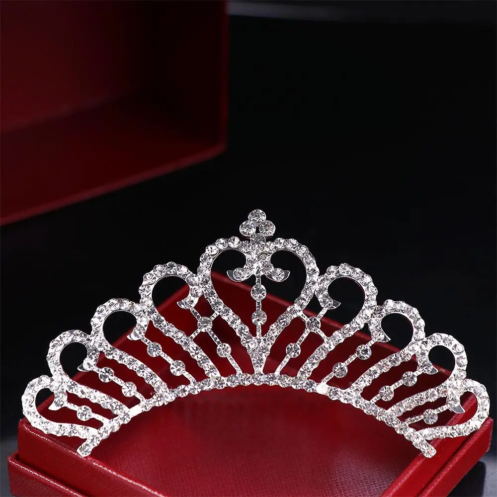 Kinderen Prinses Kristal Tiara 'S En Kronen Kinderen Meisjes Hoofdband Strass Haarspeld Bruids Bruiloft Haaraccessoires Sieraden