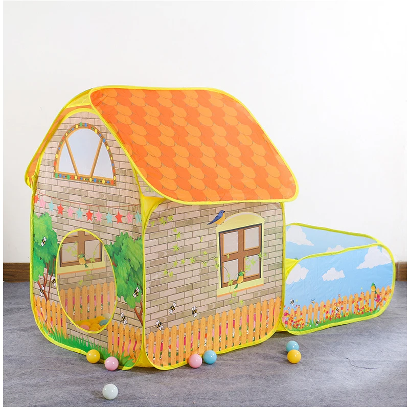 

Children Tent Play House Toys Ocean Ball Pool Garden House Indoor Outdoor Crawling Tunnel Game Tent For Kids Portable Folding