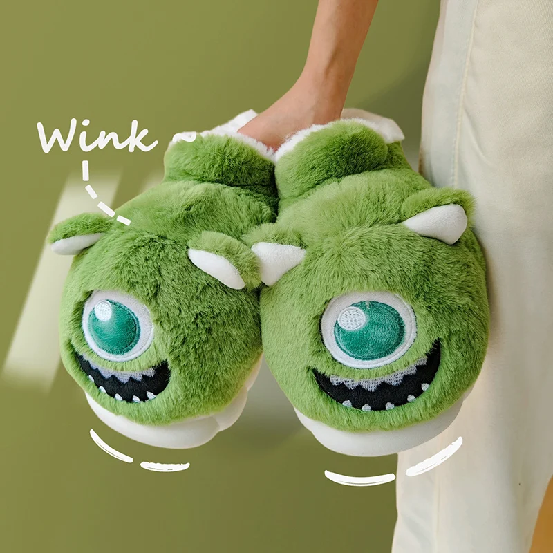 

Cute Cartoon Funny Slippers Men Winter Indoor Loafers Men Soft Fluffy Slippers Warm Plush House Cotton Shoes Women Home Slippers