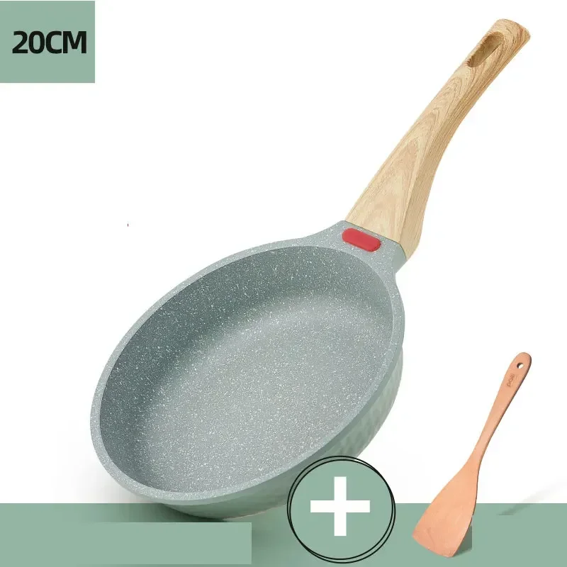 

Frying Pan With Lid Cooking Wok Pots For Kitchen Durable Skillet Nonstick Pans Grill Pancake Saucepan Egg Induction Cooker