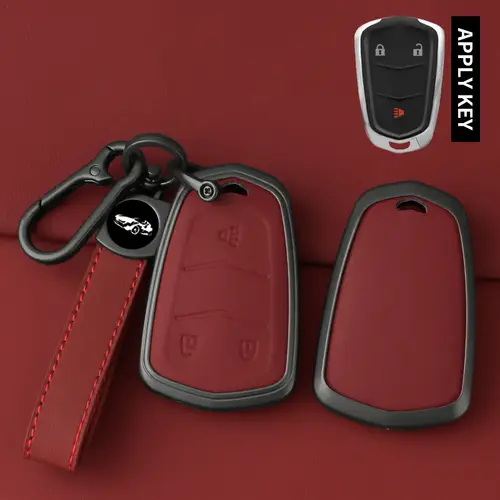 High Quality Leather Metal Car Key Case Cover Shell Fob for Cadillac 2015-2019 Escalade ATS CTS CT6 XTS XT5 SRX 3 4 5 6 Buttons - Image 18