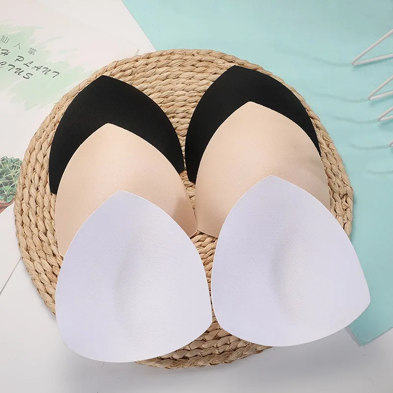 2/30Pcs Triangle Sponge Bra Pads for Women Invisible Soft Insert Swimsuit Bikini Breast Enhancers Chest Cup Pads Accessories bra pads inserts bra insert pads