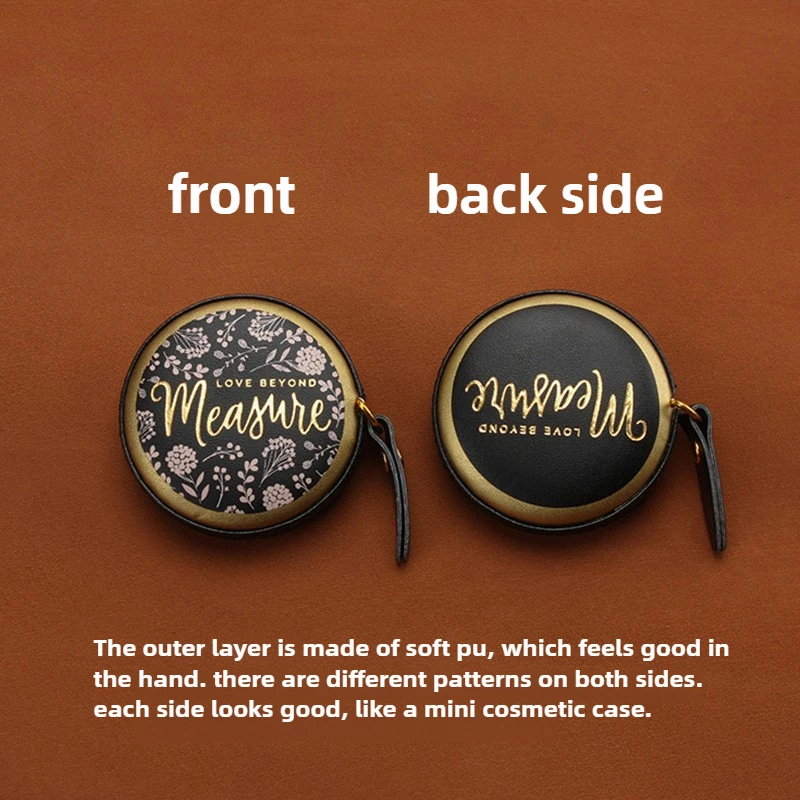 Portable PU Leather Mini Tape Measure for Sewing and Crafting