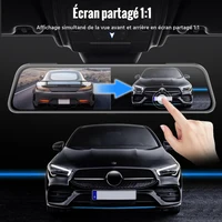 Dashcam – enregistreur vidéo de conduite DVR pour voiture, avec écran tactile E-ACE P, 10 pouces, lentille AHD, Streaming, caméra de tableau de bord, 1080 3