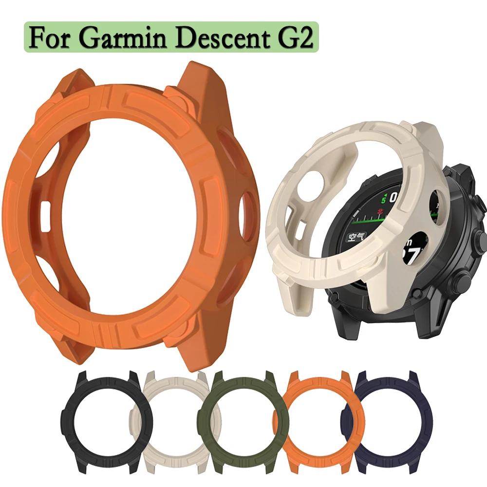 TPU Case For Garmin Descent G2 Soft and Flexible TPU Hollow Cover Watch Protection Shell Decoration For Garmin Descent G2