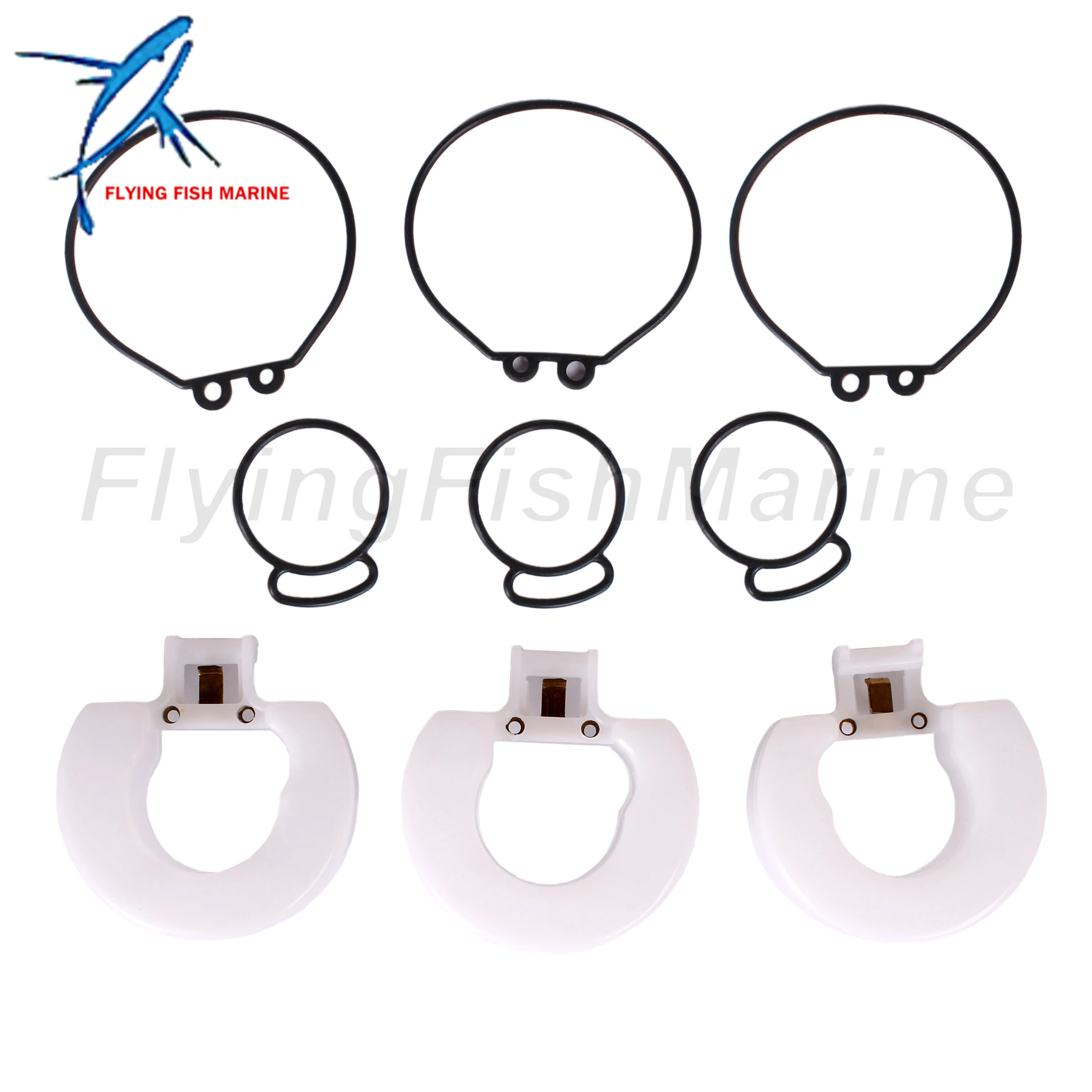 Outboard Motor Carburetor Repair Kits for Yamaha 25HP 30HP 6J8-W0093-00 02 Carburetor 6J8-14301-11 6J8-14302-01 6J8-14303-01