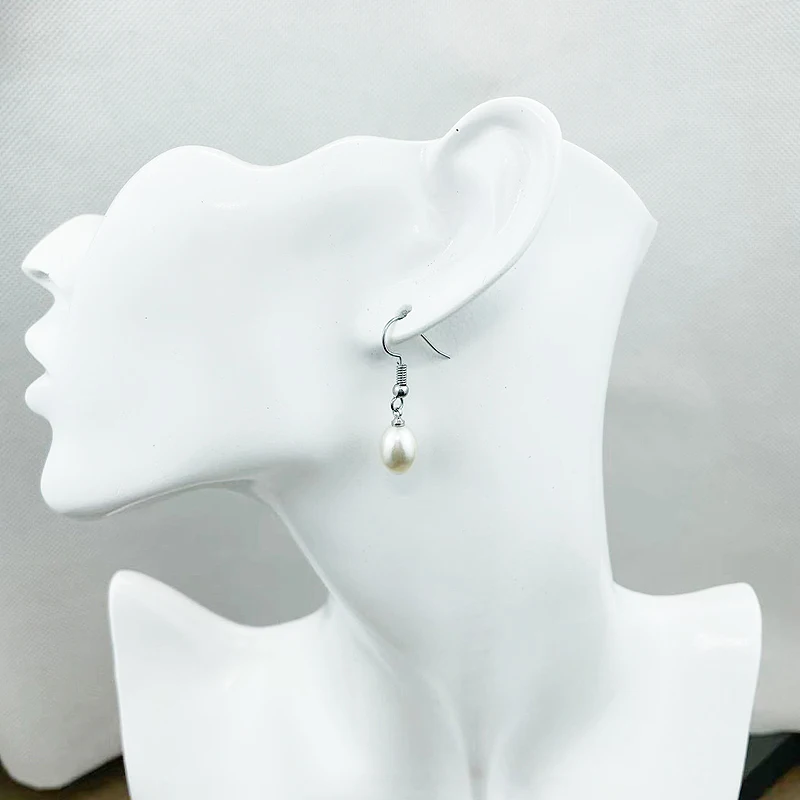 Fnaf 2 Articoli In Rupie Semplici Orecchini Di Perle Ovali Bianche Da Donna Kolczyki Damskie Water Drop Muslimayal Regalo Di Compleanno