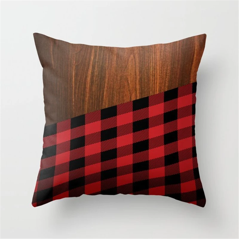 45x45cm Creative Wood Texture Marble Pillowcases Fashion Geometric Cushions Case Farmhouse Home Decor Sofa Couch Throw Pillows outdoor cushions Cushions