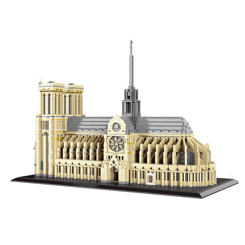 7380 pezzi architettura mondiale Mini blocchi notre-dame DE Paris modello chiesa città mattoni giocattoli per regali per bambini