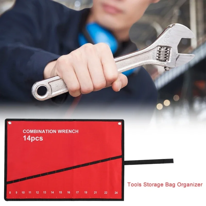 도구 롤 렌치 롤 및 주최자 옥스포드 도구 가방 전기 수리 도구 가방 Repairen, Mechanics를위한 독특한 디자인