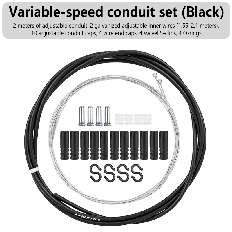 Premium Bicycle Shift Cable Set - High-Performance Transmission Tube and Wire Housing for Gear System