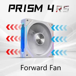 PRISM 4 RS 12cm ARGB Quiet Cooling Fan - Enhanced Airflow and Silent Operation (Black)