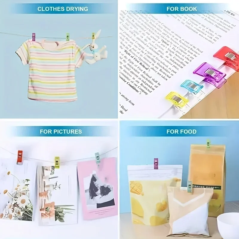 Colorful Sewing Clips Multipurpose Plastic Craft Crocheting Knitting Safety Securing Clothing Clips for DIY Fabric 10-100PCS