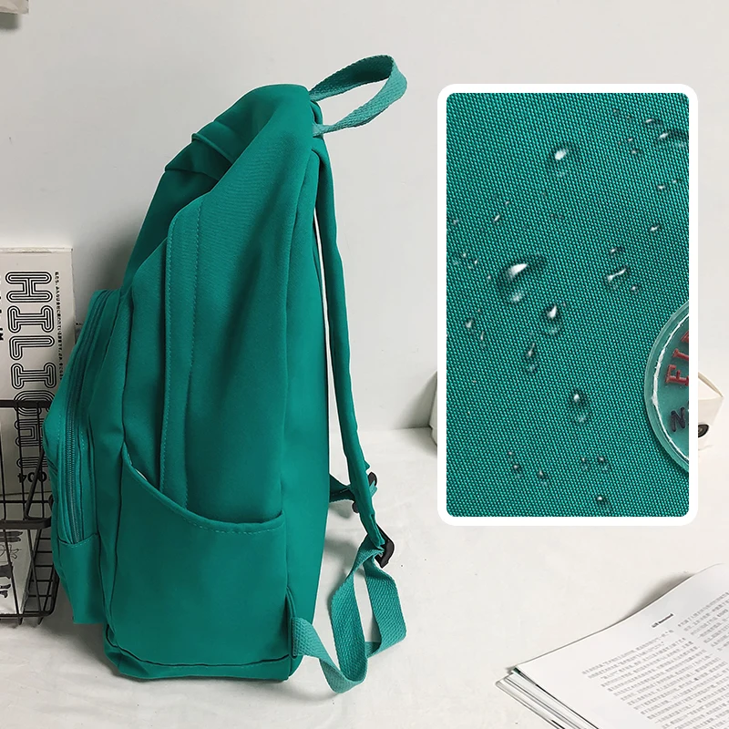 Schoolbag Female College Student Design Senseinsjunior High School Student High School Green Backpack Large Capacity Backpack