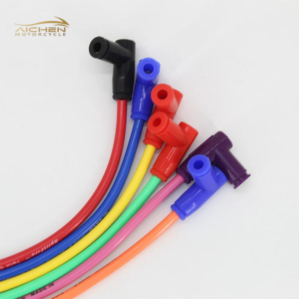 High Performance Off-Road Vehicle Ignition Coil Cable Motorcycle Twin Spark Plug Lead Racing Ignition Coil Modification Part