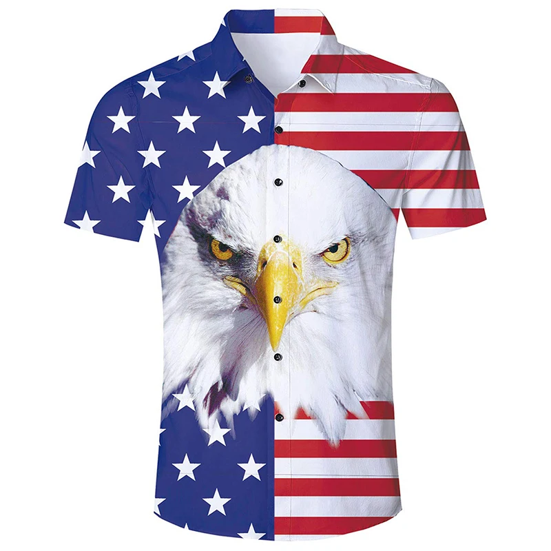 thumbnail image 1 of Camisa hawaiana de playa con estampado 3D de palmeras tropicales para hombre, camisas de vestir de manga corta con botones, ropa de calle de verano, 1 of 5
