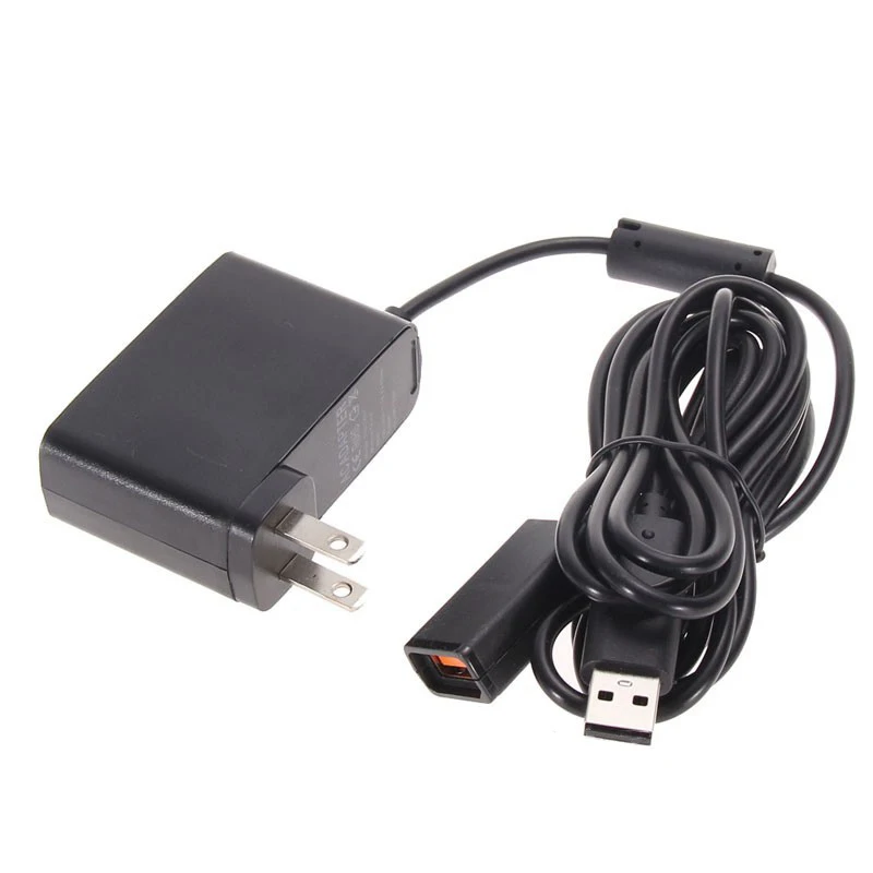 AC 100V-240V Xbox Power Adapter USB Charging Charger For Microsoft Xbox 360 XBOX360 Kinect Sensor