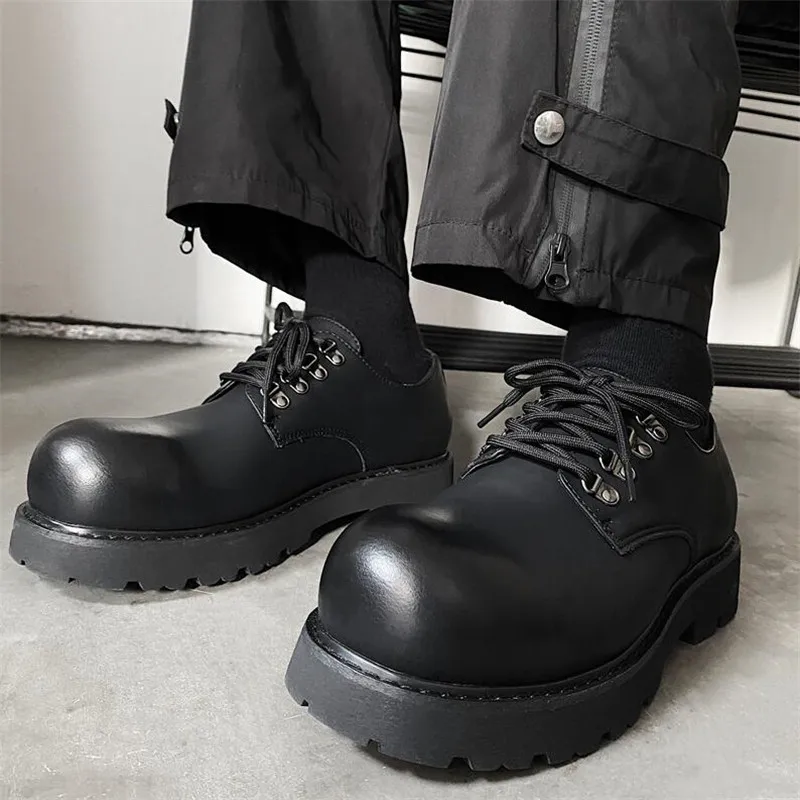 

Man Black Dress Shoe Genuine Leather Men Casual Shoe Fashion Mens Platform Shoe