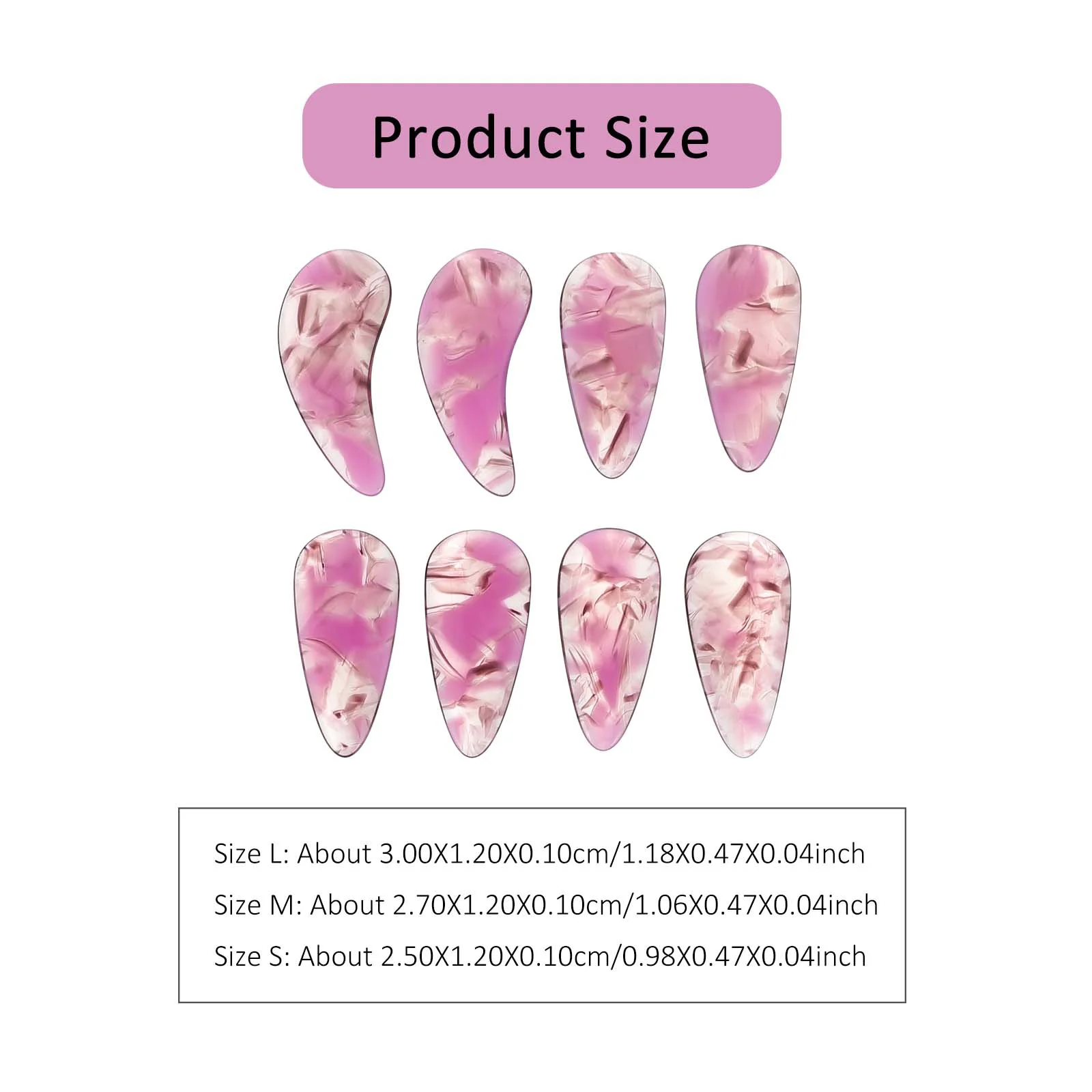 8 Pcs Nails Guitar Picks for Electric Fake Musical Instruments Accessories Protective