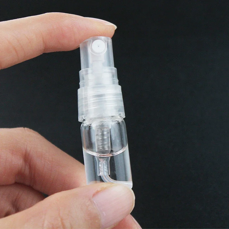 20/30/50/100pcs 2ml 3ml 5ml 10ml Mini Transparent Glass Perfume Bottle Atomizer Empty Glass Vials Mist Spray Glass Travel Bottle