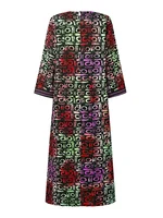 VONDA Women Vintage Autumn Maxi Dresses Bohemian Print Party Long Sundress Long Sleeve Pockets Casual Vestidos Plus Size 5XL - Image 5