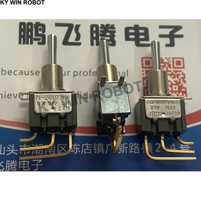 

1PCS/LOTS Japan NKK M-2019V curved foot 3 feet knob switch 3 gear side reset side toggle rocker rocker 0.4VA
