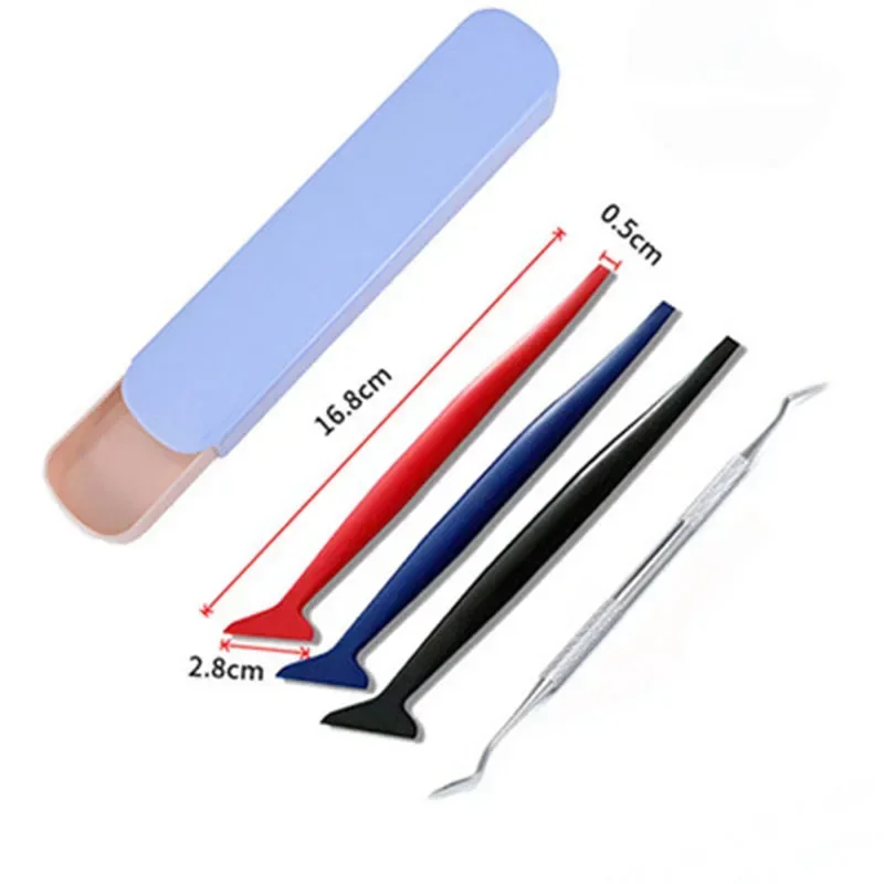 1/4/5Pcs Car Vinyl Wrap Film Squeegee Scraper Edge-closing Detailing Tools for Automobile Film Sticking Car Scraper Accessories