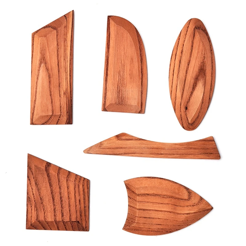 

Pottery Tools 6Pcs Wooden Scraper DIY Ceramic Handmade Tools Clay Sculpture Modeling Tools