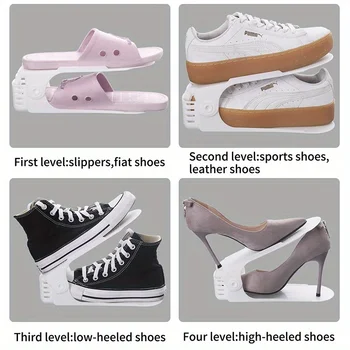 Adjustable Double Layer Shoe Rack 3
