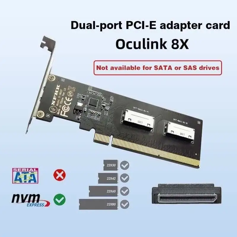 Oculink-PCIグラフィックカード,3.0 x16から2ポート,soculink
