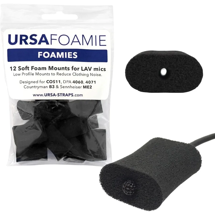 Soft Foam Mounts for Wireless Lav Mics