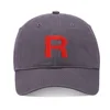 Lyprerazy Baseball Caps Team Rocket Unisex Embroidery Baseball Cap Washed Cotton Embroidered Adjustable Cap 4