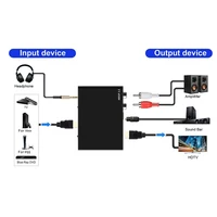 HDMI-Compatible 2.0 Audio Extractor 4K 60Hz Support 5.1Ch Audio ARC Switch Selector with SPDIF R/L 3.5mm Jack for PS5 TV Laptop - Image 4