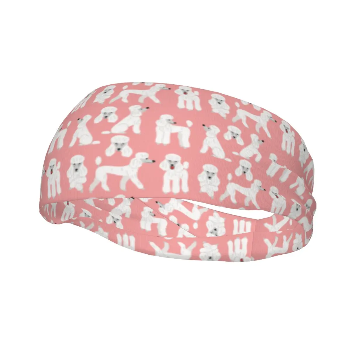 

Повязка на голову для мужчин и женщин, эластичная повязка на голову с пуделем для бега, животных, собак, для влюбленных, для тренажерного зала, фитнеса, йоги, тюрбан для волос