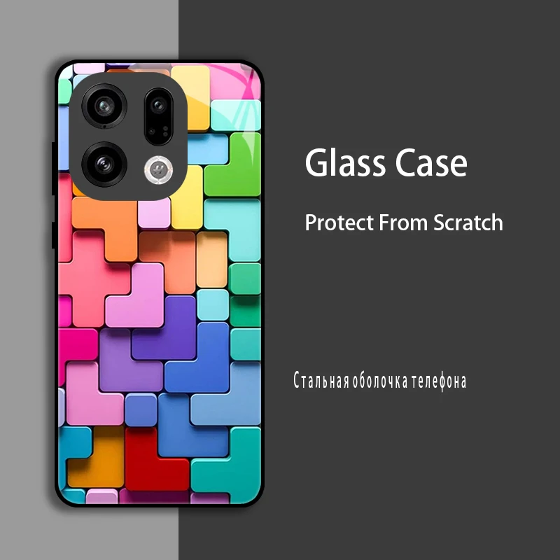 Enhanced Shockproof Tempered Glass Protective Case Cover with Bumper