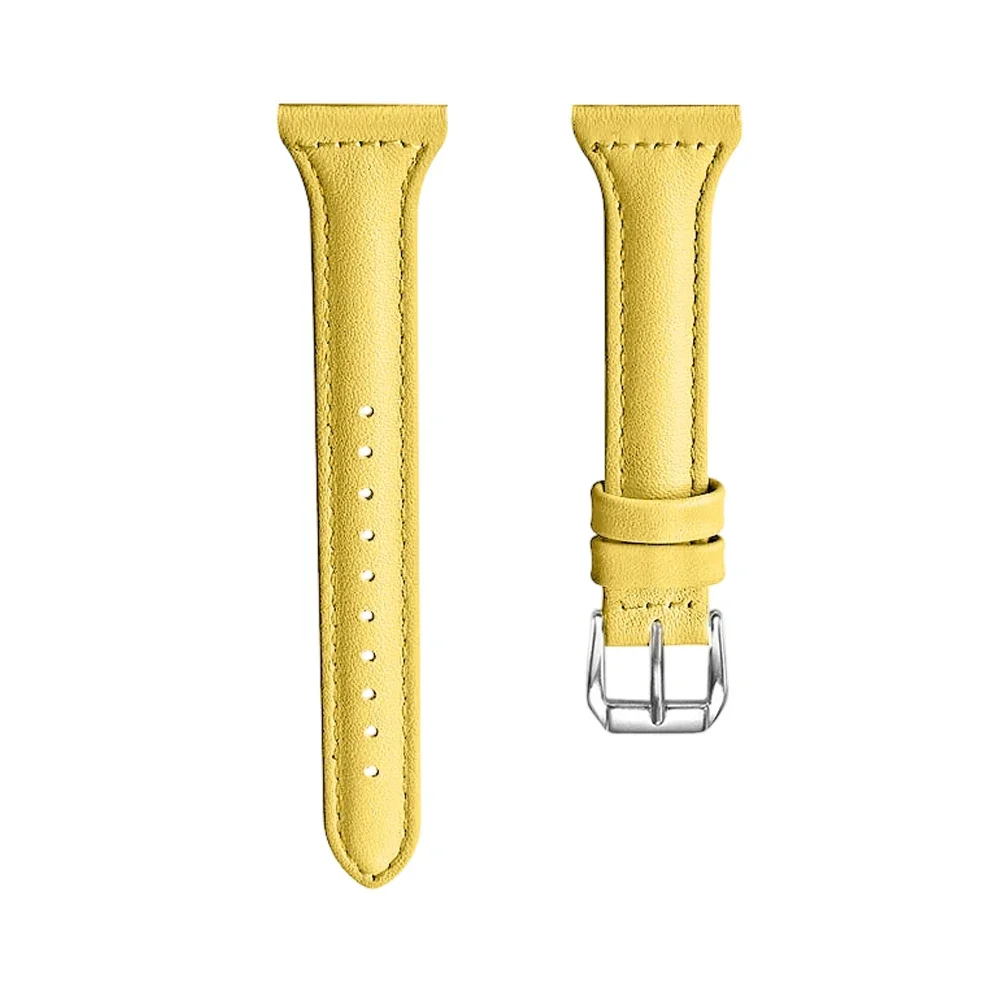 18mm Leather Classic Buckle Wristband - Elegant Replacement Strap