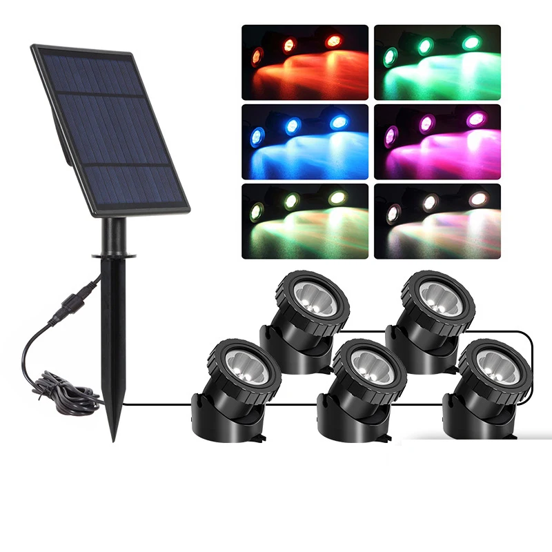 

Led солнечный конденсор 3W солнечный ландшафтный фонарь на открытом воздухе конденсационная лампа низкого давления IP68 водонепроницаемый сад ландшафтная лампа