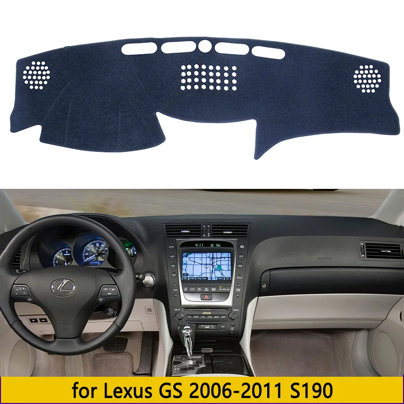 Car Dashboard Mat for Lexus GS GS300 GS430 GS450h GS350 GS460 20062011