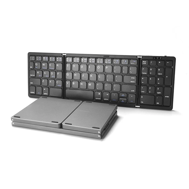 Wireless Folding Keyboard Keyboard 81 Keys Touchpad Keypad TypeC