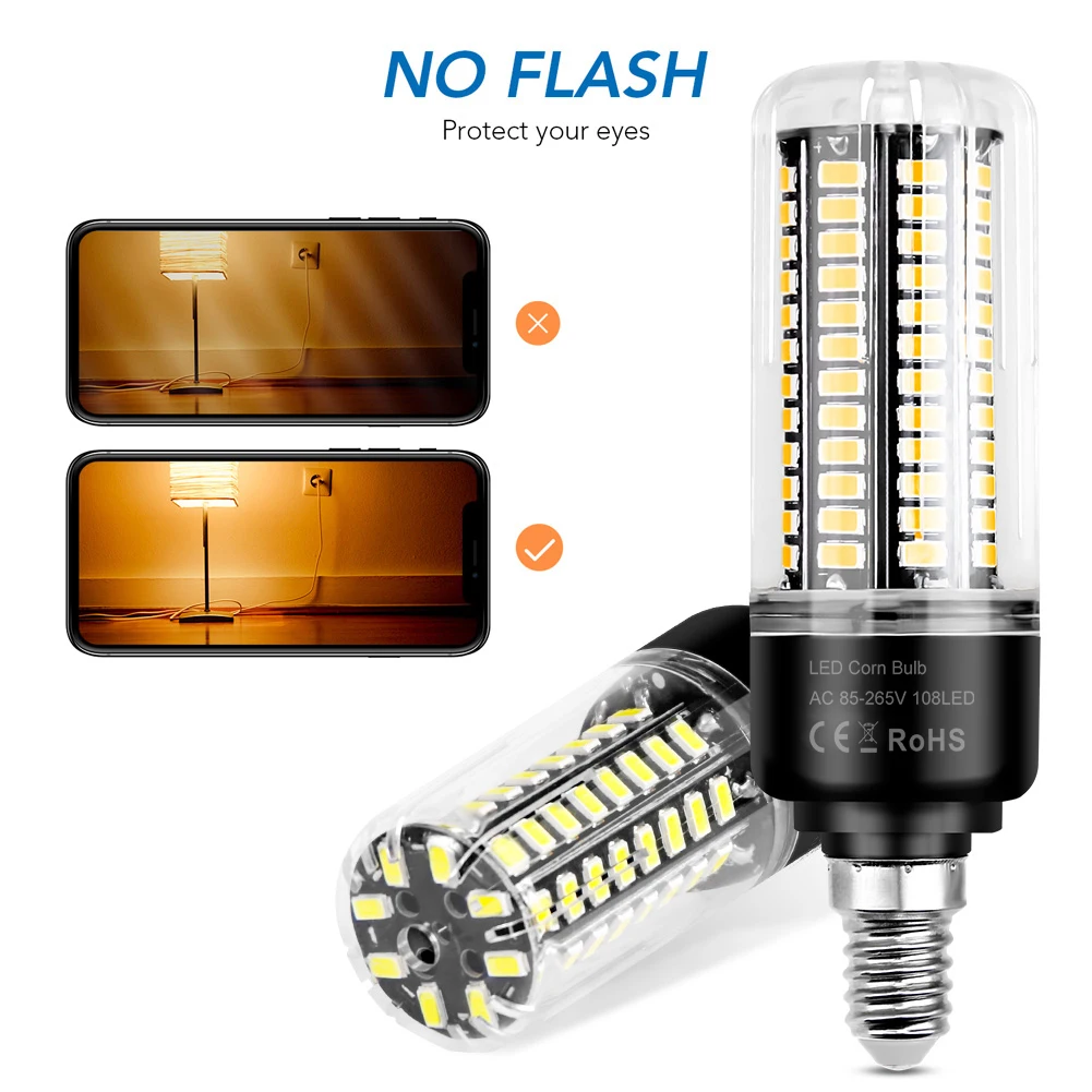 30W LED E27/E26 콘 라이트 전구 E14 샹들리에 램프 B22 천장 전구 AC 85-265V 무플리커 가정용 거실용 냉/온백색