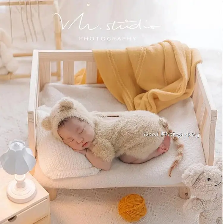 baby-photography-wooden-bed-props-newborn-photography-studio-container-furniture