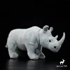 White Rhinoceros High Fidelity Anime Cute Plushie Rhino Plush Toys Lifelike Animals Simulation Stuffed Doll Kawai Toy Gifts Kids 1