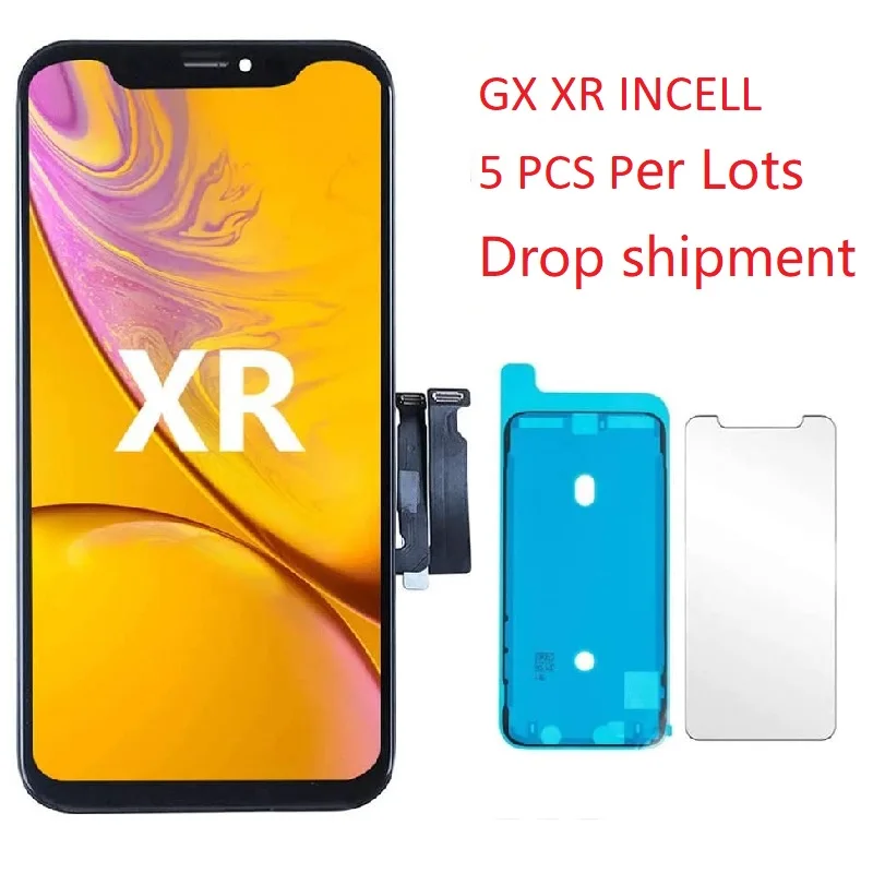 Commercio All'Ingrosso 5 Pezzi/Lotto Lcd Per Iphone Xr Sostituzione Dello Schermo Lcd Touch Screen Display Lcd Digitizer Iphone 11 Screen Touch Displ