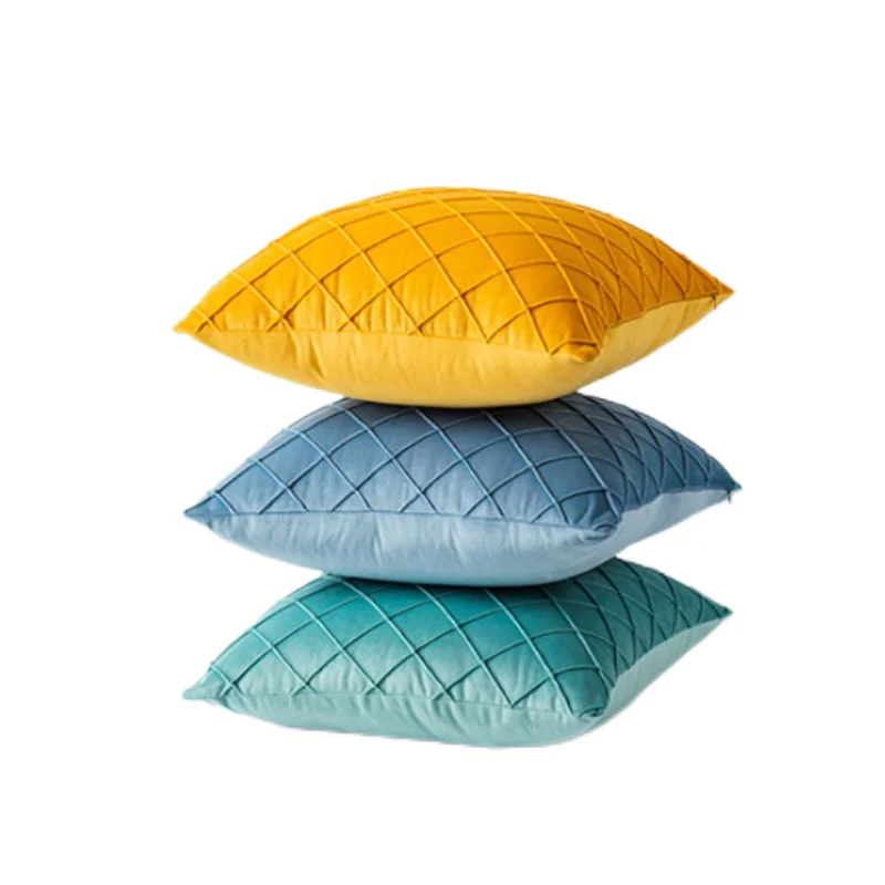Velvet Throw Pillow Sofa Decorative Cozy Pillowcases Solid Color Home Cushion Cover For Home Bedroom 30x50cm 45x45cm 50x50cm 6