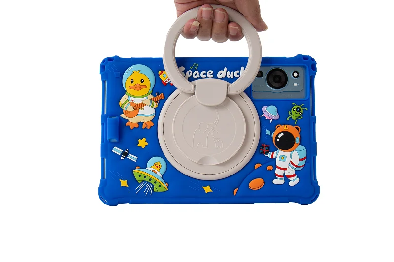 Soft Silicone Kids Tablet Case with 360° Rotating Stand and Handle – 11 Inch Cover