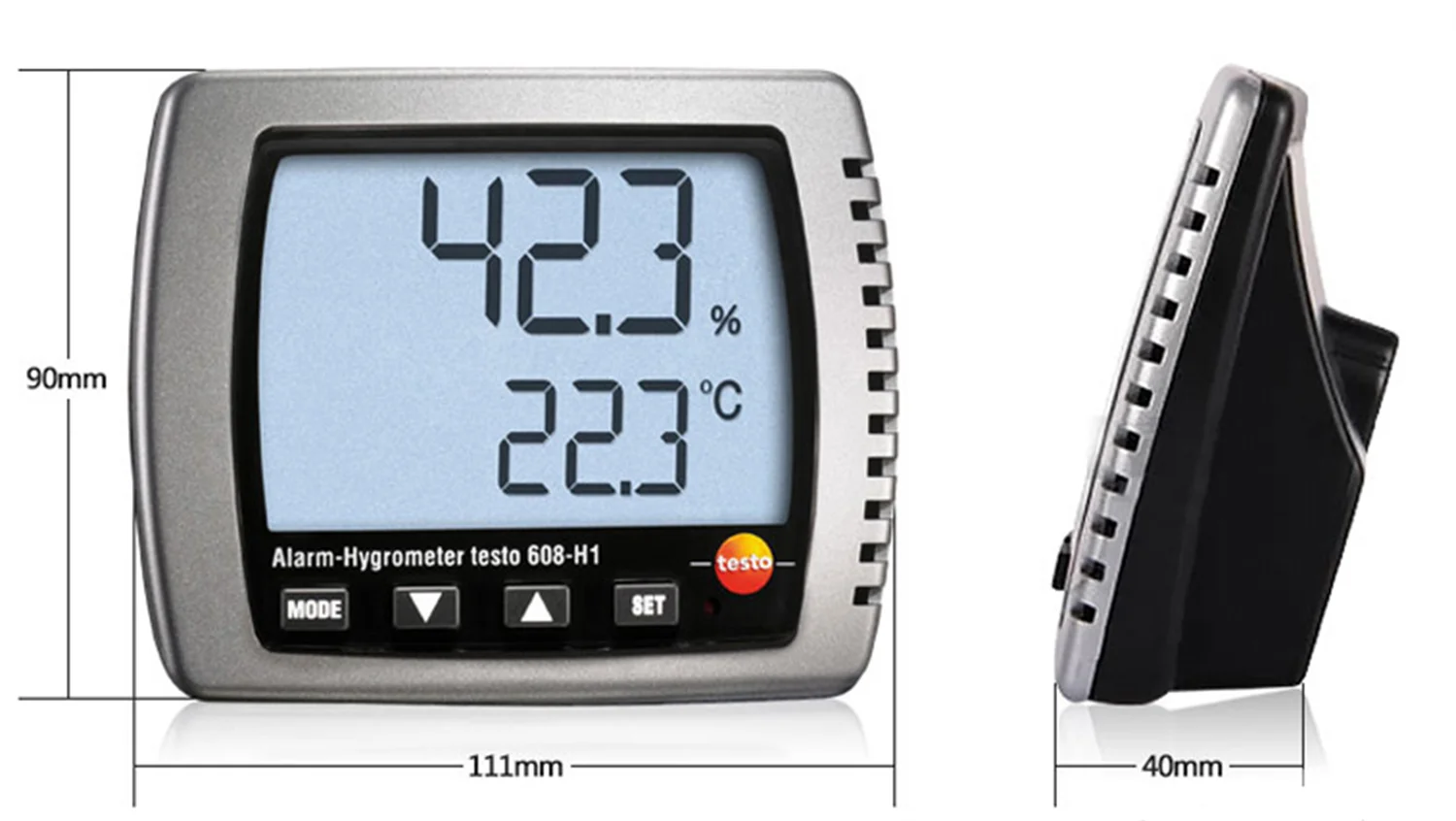 Testo 608-H1(0560 6081) Digital Thermohygrometer Kelembaban/Dewpoint/Temperature Meter Tester dan Testo 608-H2 (0560 6082)