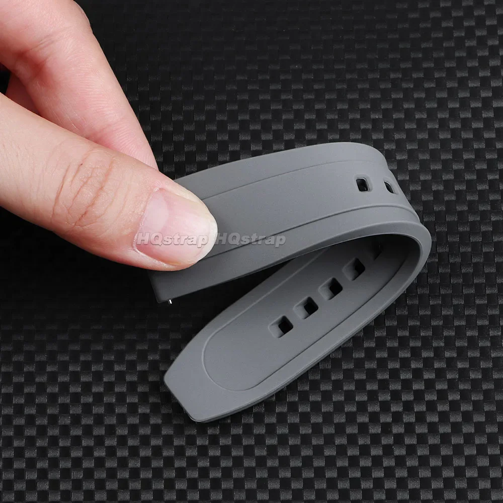 Silicone Sports Waterproof Watch Strap - Quick Release Wristband