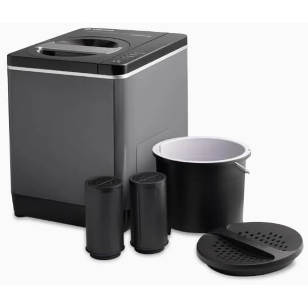 Food Cycler,2 L,Odorless & Quiet,easy cleaning,Easy To Use,carbon filter lid reduces odors,Reduce your food waste year round. 4